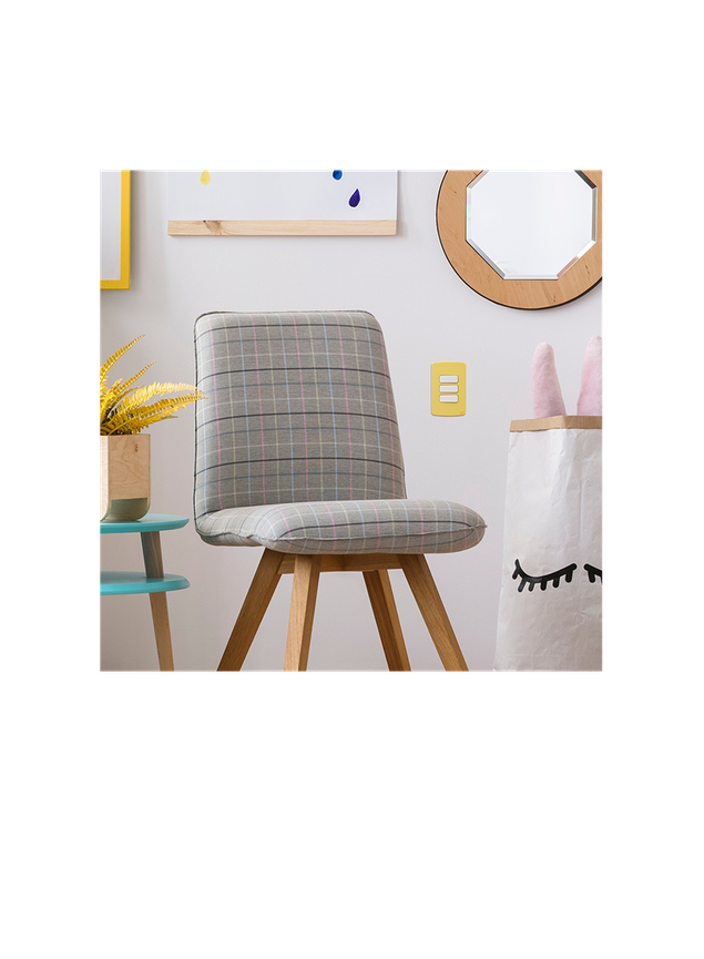 imagem placa 4x2 3 posicoes amarelo