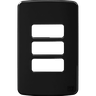 placa 4x2 3 posicoes preto