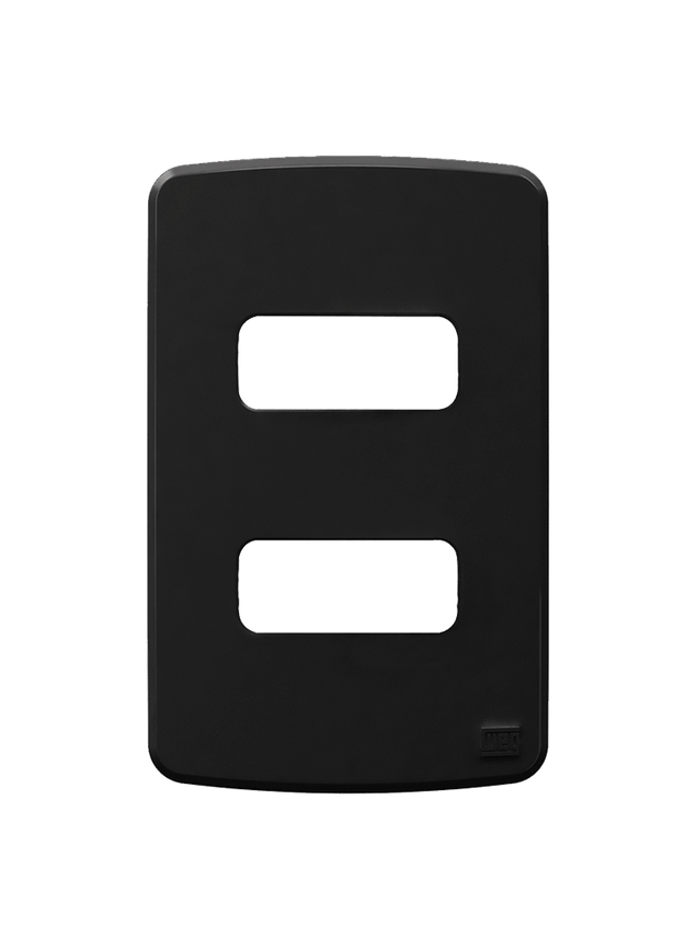 placa 4x2 2 posicoes preto correto