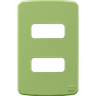 placa verde 4x2 2 posicoes