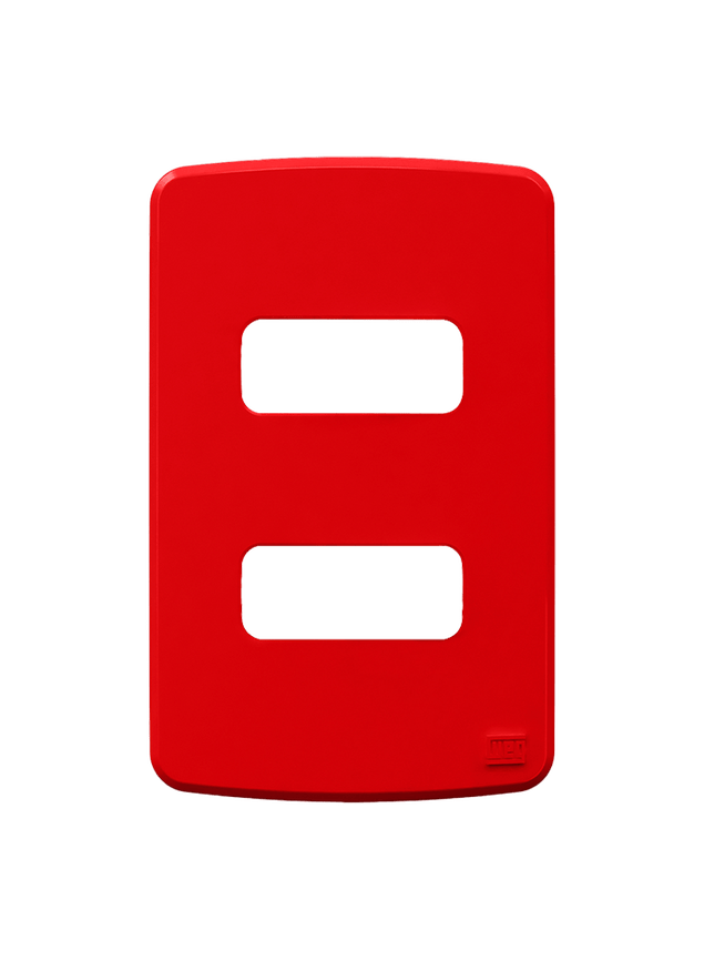 placa vermelho 4x2 2 posicao