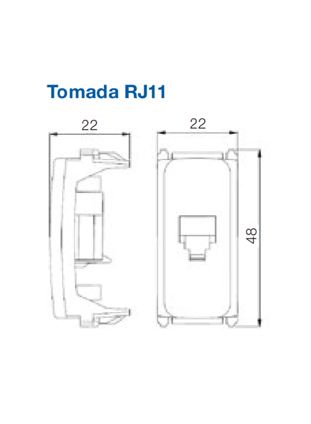 tomada rj11 compose ft