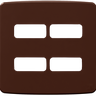 Placa Composé Marrom 4x4 4 Posições Weg