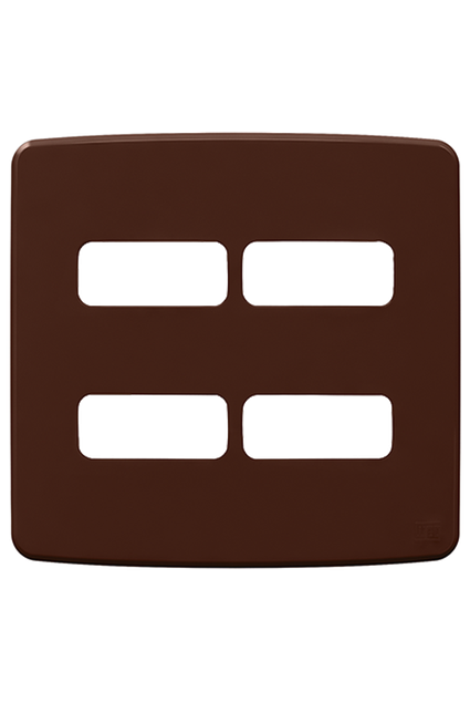Placa Composé Marrom 4x4 4 Posições Weg
