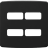 Placa Composé Preto 4x4 4 Posições Weg