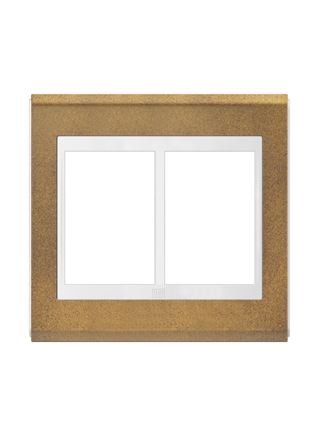 Placa Refinatto Concept Branco/Ouro Velho 4x4 6 Posições Weg