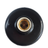 Plafon E-27 Soquete Porcelana Preto Anti-UV OPL