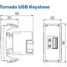 desenho tecnico keystone usb