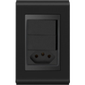 Kit 2 Teclas Simples + Tomada 10A+ Placa Refinatto Style PT Weg