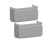 Módulo Cego Composé Cinza Kit 2 Peças Weg