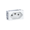 Módulo Tomada Esatta Branco 2P+T - 10A/250V - Weg