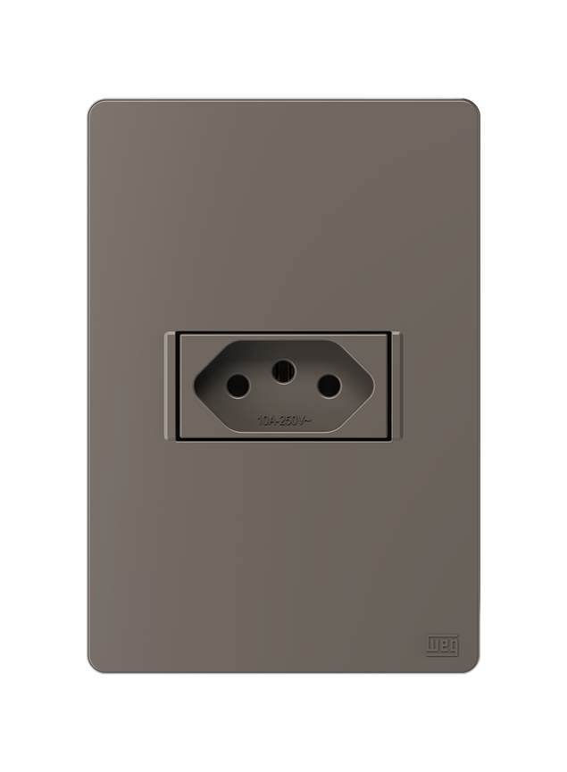 Módulo Tomada Esatta Argila 2P+T - 10A/250V - Weg