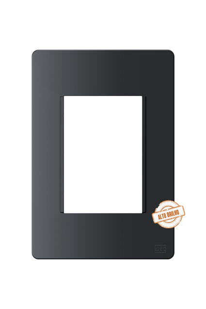 Placa Esatta Grafite 4x2 3 Posições Weg