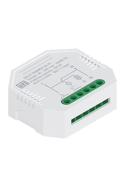 Módulo Relé Dimmer 1 Canal Bivolt Smart Wi-Fi Weg Home
