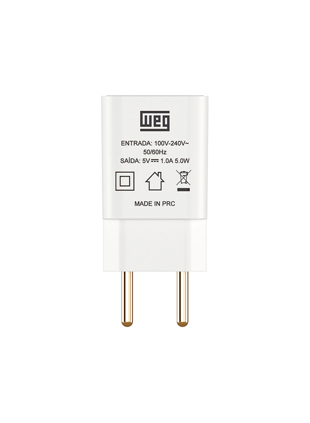 Fonte Adaptadora de Alimentação USB Tipo A 1A BIVOLT Weg Home