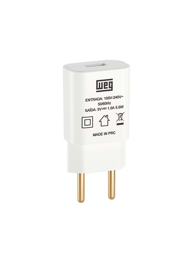 Fonte Adaptadora de Alimentação USB Tipo A 1A BIVOLT Weg Home