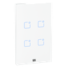 Interruptor Touch 4x2 4 Teclas Wi-Fi + RF Branco Weg Home