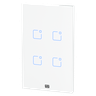 Interruptor Touch 4x2 4 Teclas Wi-Fi + RF Branco Weg Home