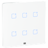 Interruptor Touch 4x4 6 Teclas Wi-Fi + RF Branco Weg Home