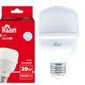 02 lampada led globe 20w soquete e27 bivolt 6 500k kian