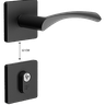 01 fechadura roseta quadrada pt fosco externa mac alavanca 119 3f