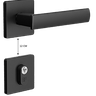 01 fechadura roseta quadrada pt fosco externa mac alavanca 3f
