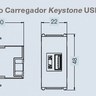 04 modulo carregador keystone usb bivolt 110 240v esatta br weg