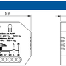 01 modulo rele controle de cortinas wi fi rf weg home