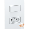 01 1 tecla simples tomada 20a placa e suporte 4x2 esatta weg